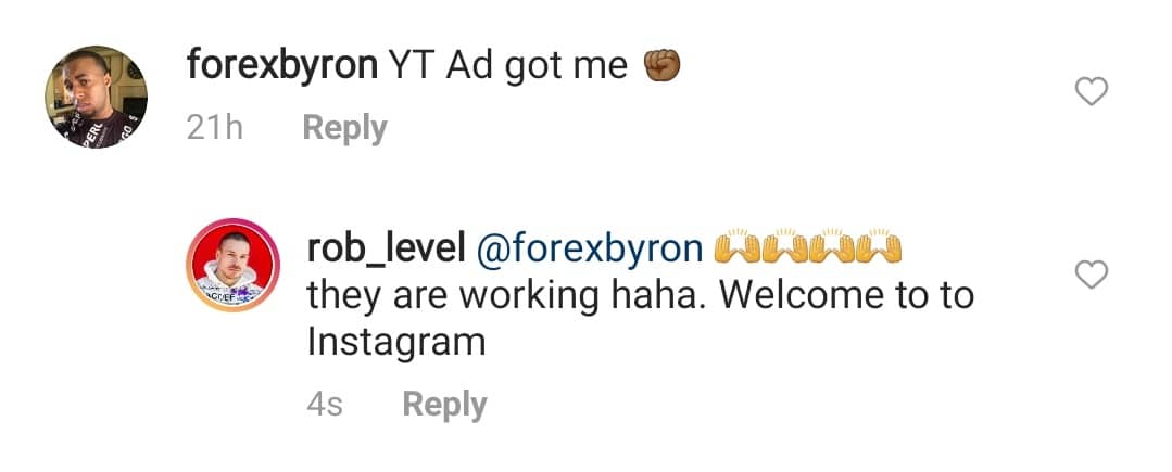 YT Ad IG COmment